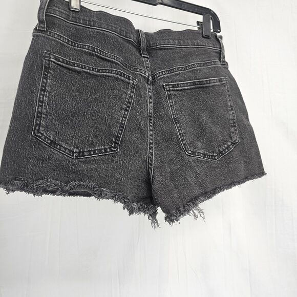 Madewell The Perfect Jean Short In Washed Black Cut Off Women's Size 29 - Picture 4 of 6